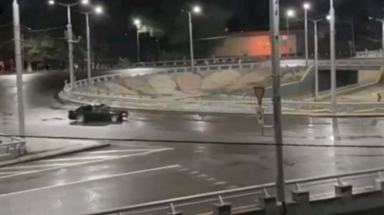 Водителя BMW задержали в Алматы за дрифт на развязке