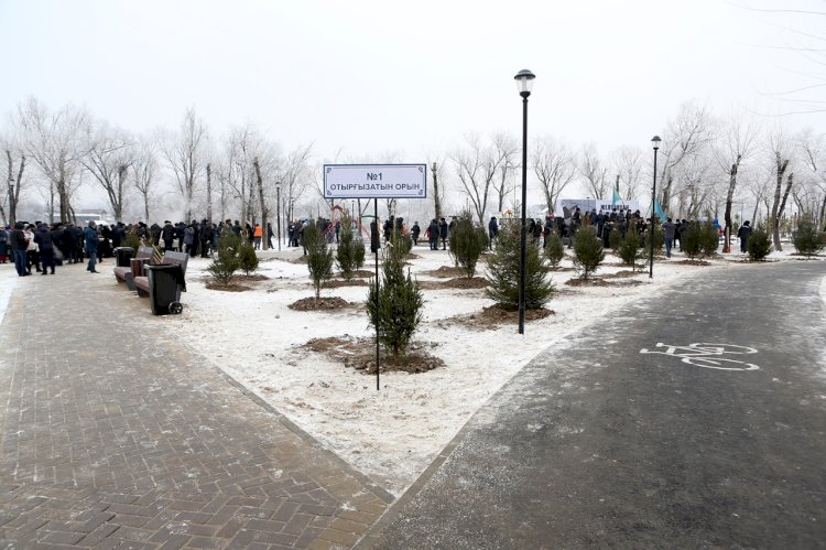 Новый парк «Желтоксан» в Алматы: на территории парка высажено 100 хвойных деревьев