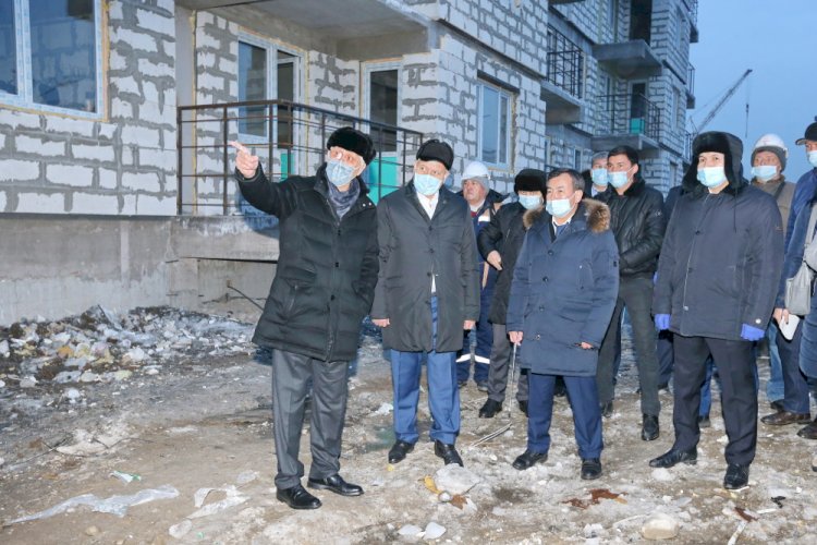 Амандык Баталов проинспектировал строящиеся объекты в Талдыкоргане