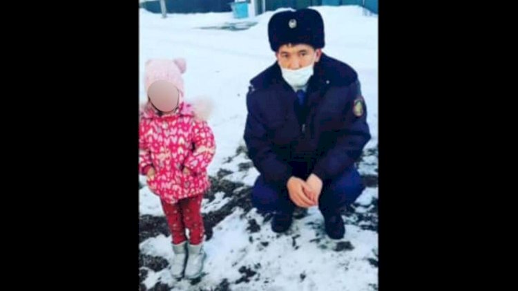 Потерявшегося ребенка в течение часа нашли полисмены Текели