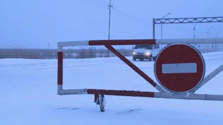 Дорогу закрыли из-за непогоды в Алматинской области