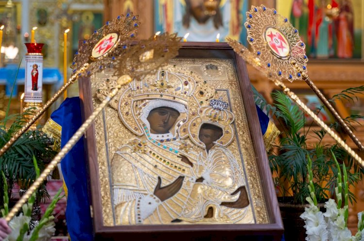 Список старинной Тихвинской иконы прибыл в Алматы