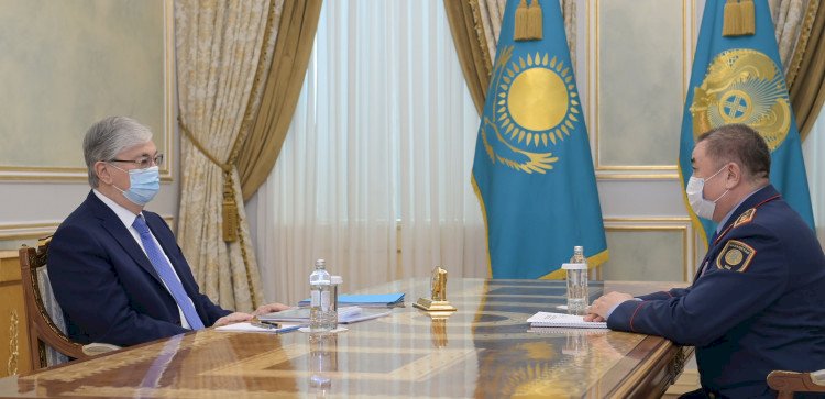 Глава МВД Казахстана доложил Президенту о криминогенной ситуации в стране