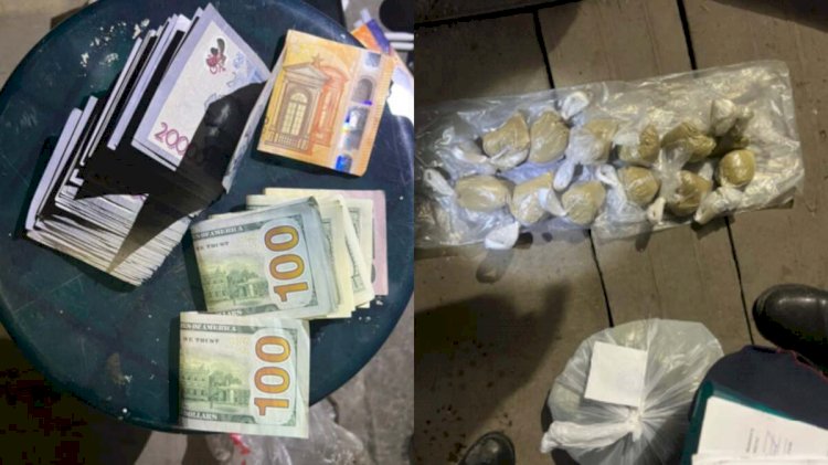Более 25 пакетов с наркотиками и крупную сумму денег изъяли у задержанного в Алматы