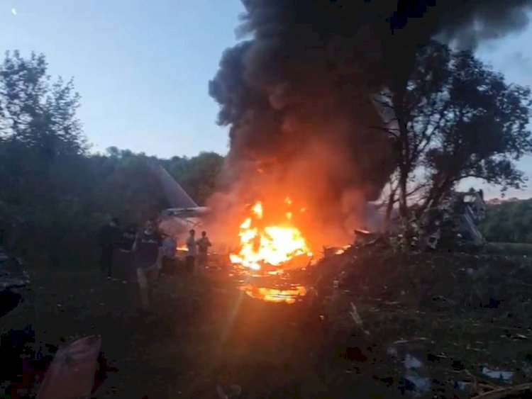 Под Рязанью разбился военно-транспортный самолет Ил-76