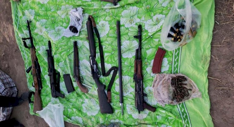 Два схрона с арсеналом оружия и амуницией найдено в Шымкенте