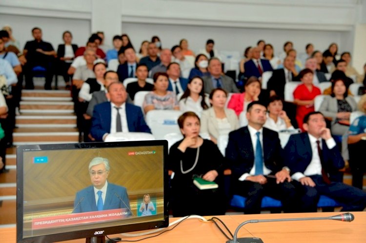 Коллектив КазНПУ им. Абая поддерживает инициативы, выдвинутые Главой государства в новом Послании