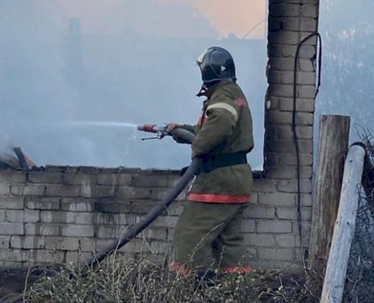 В результате пожара в Костанайской области погиб пенсионер-инвалид
