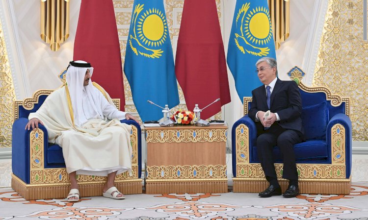 Касым-Жомарт Токаев провел встречу с Эмиром Катара шейхом Тамимом бен Хамадом Аль Тани