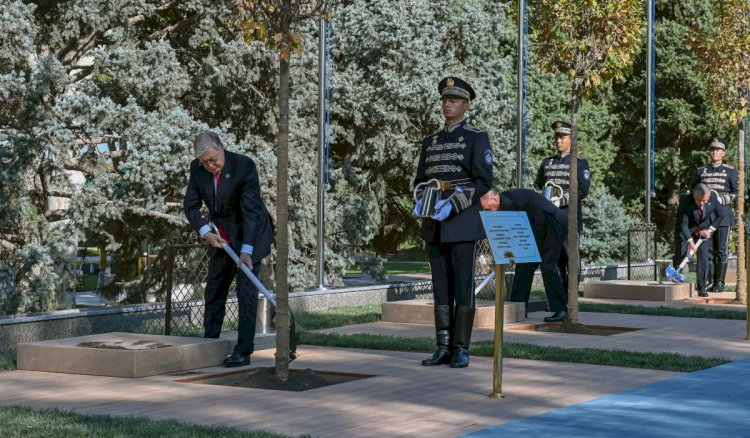 Президент принял участие в посадке деревьев в Самарканде