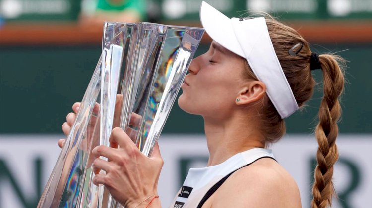 Елена Рыбакина обратилась к казахстанцам после победы на турнире WTA-1000
