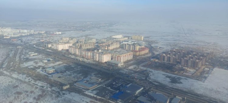 Проведен облет паводкоопасных участков Караганды