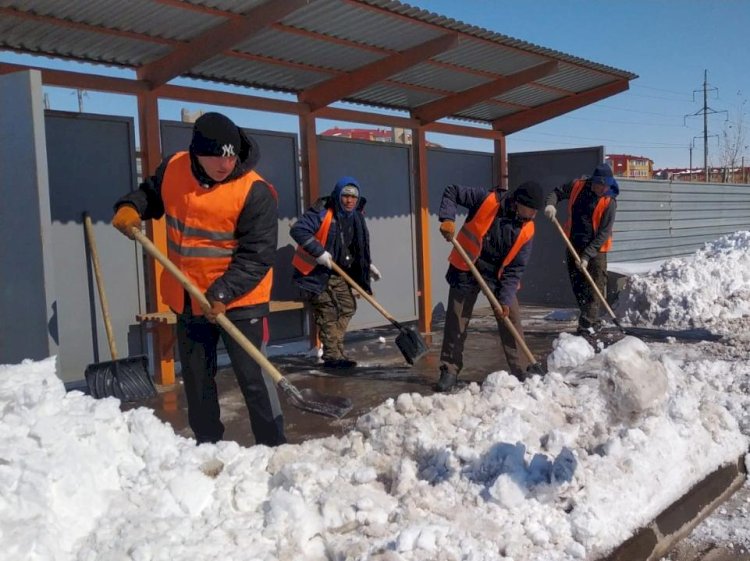 Более 7000 кубометров снега вывезли за сутки в ряде регионов Акмолинской области