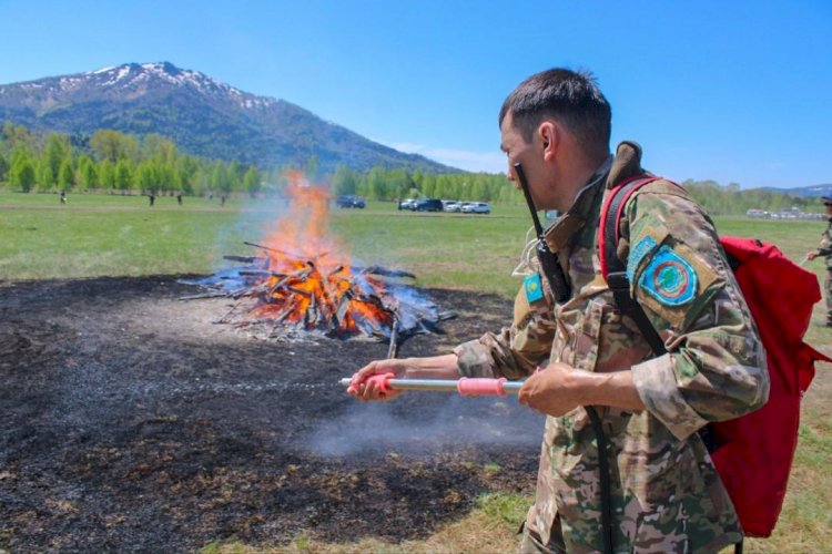 В ВКО прошли масштабные пожарно-тактические учения