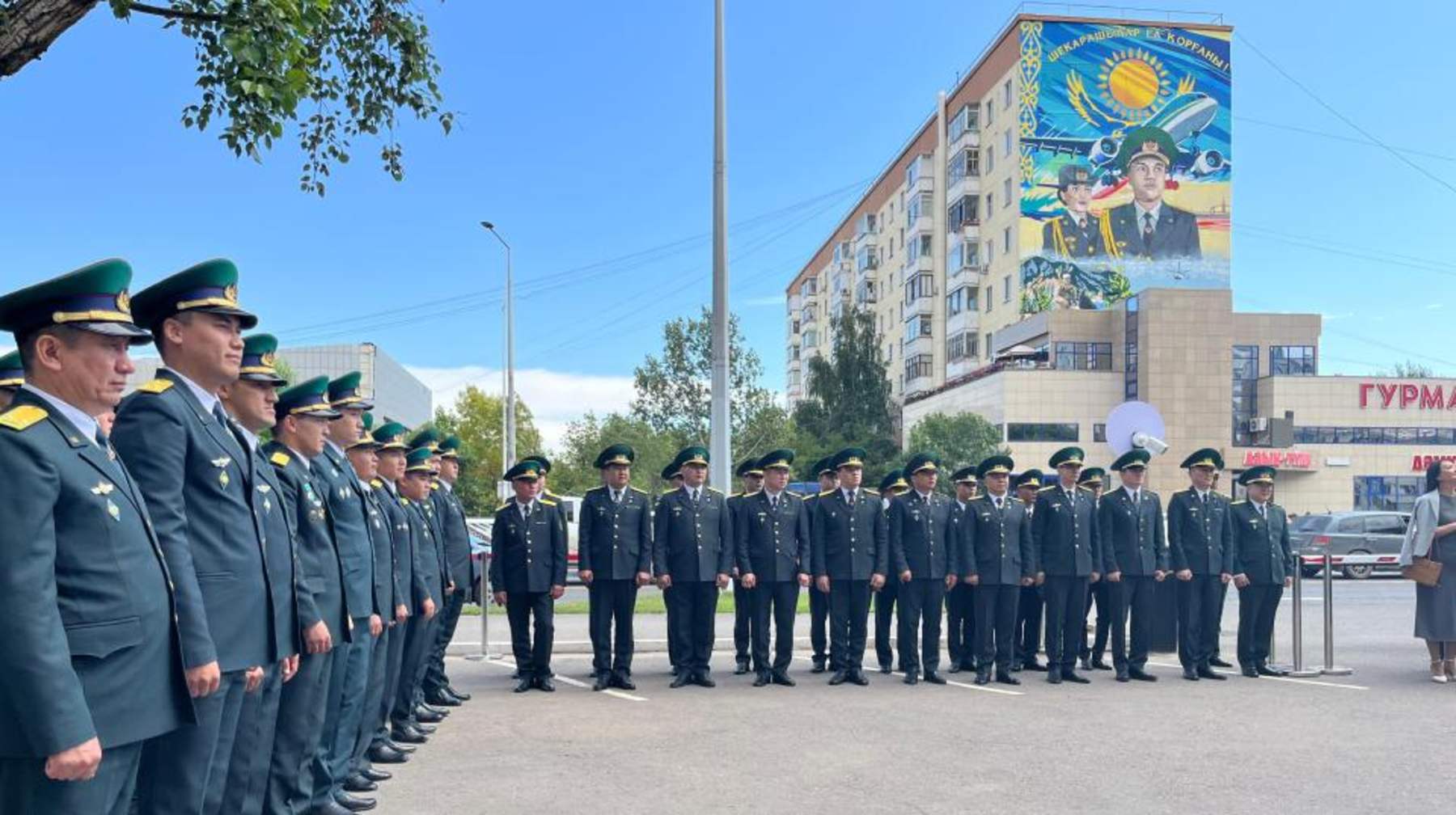 Мурал, посвященный пограничникам, открыли в Астане