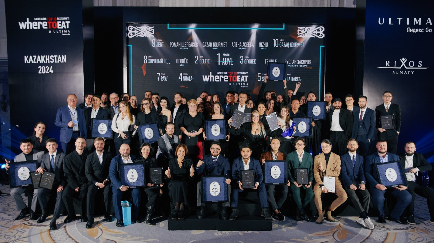 В Алматы состоялась церемония вручения международной ресторанной премии WHERETOEAT KAZAKHSTAN