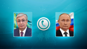 Токаев провел телефонный разговор с Владимиром Путиным