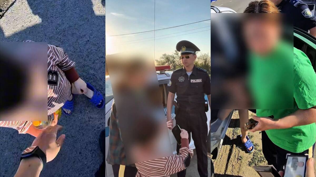Полицейский оперативно нашел пропавшего ребенка в Атырауской области