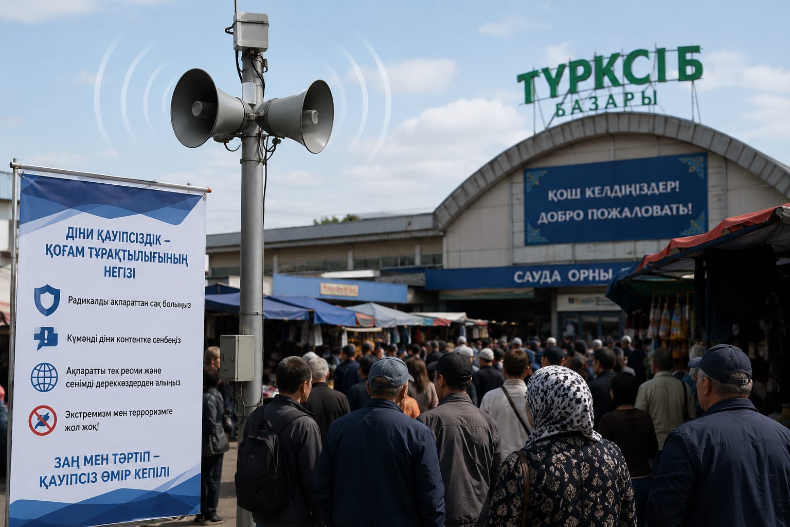 От прилавков к просвещению: на рынке "Турксиб" прошла разъяснительная кампания