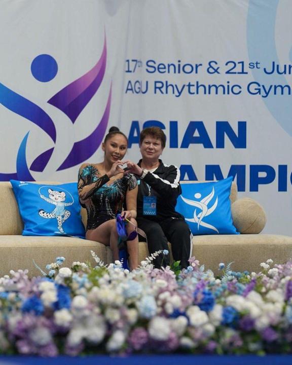 Айбота Ертайкызы завоевала серебро чемпионата Азии по художественной гимнастике