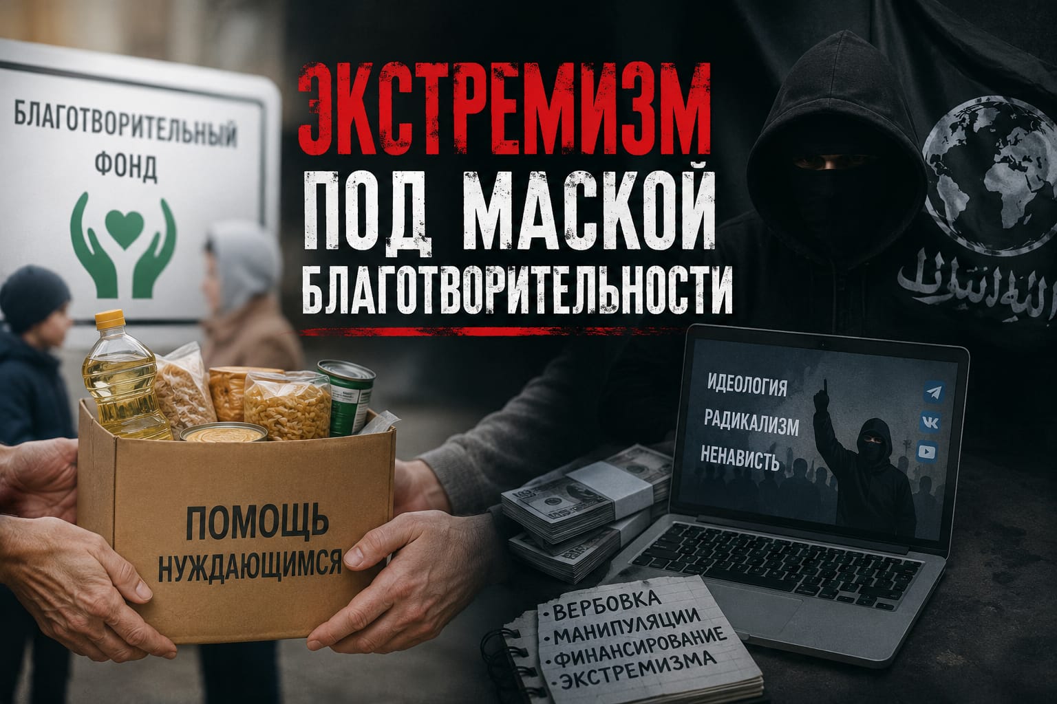 Экстремизм под маской благотворительности: как распознать скрытую угрозу
