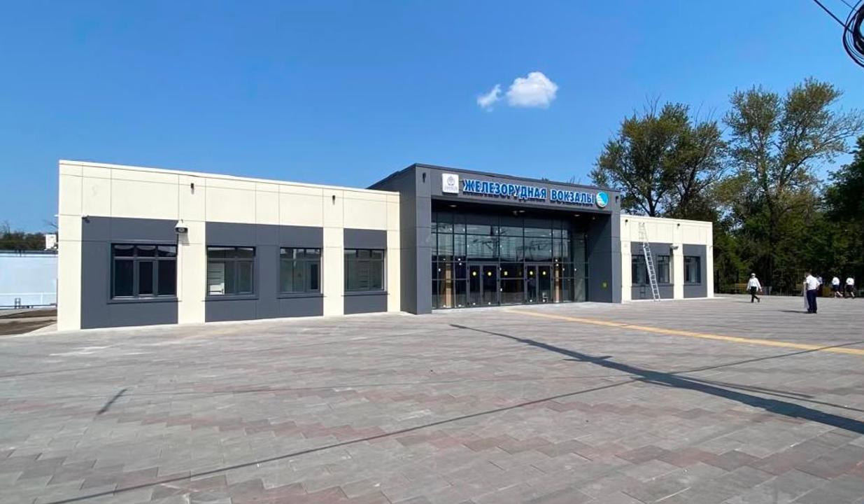 После реконструкции вновь открылся железнодорожный вокзал в городе Рудном