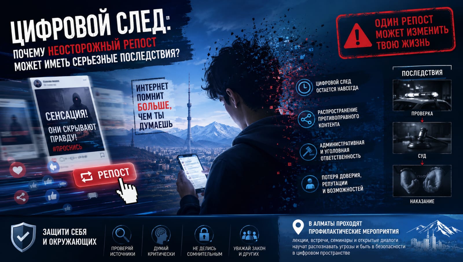 Цифровой след: почему неосторожный репост может иметь серьезные последствия?