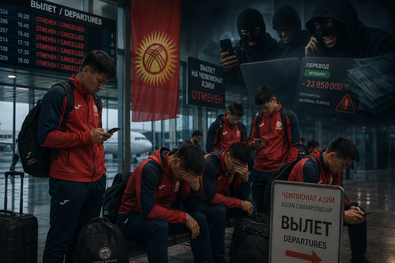 Мошенники оставили сборную Кыргызстана без денег и билетов накануне чемпионата Азии